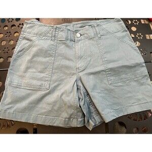 Magellan Short Women's 6 Blue Short Stretch Straight Nature Walk Hike Outdoor